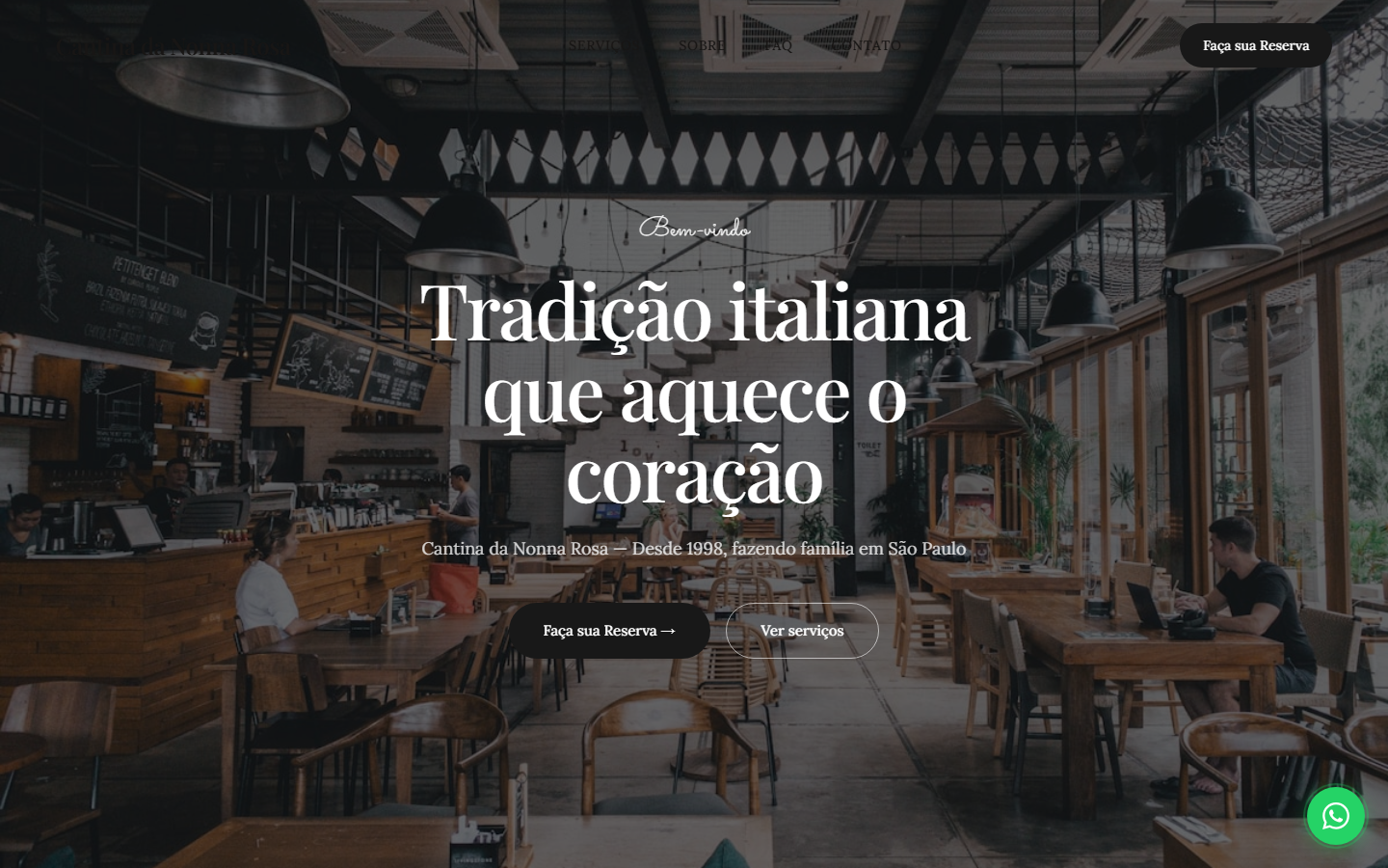 Site gerado para Cantina Nonna Rosa